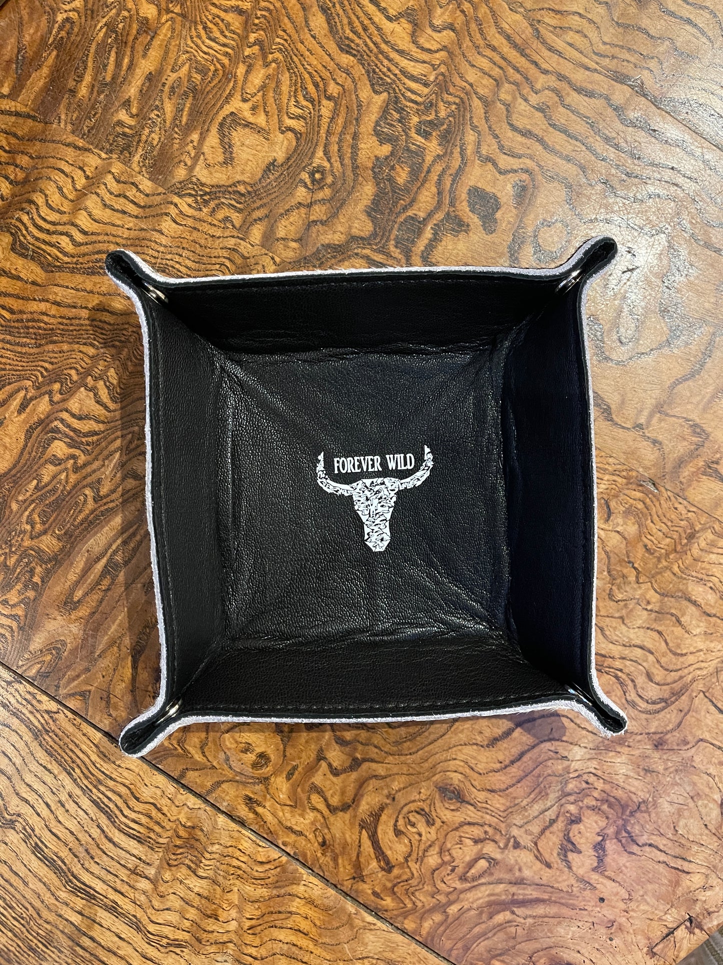 Cowhide Cufflink / Coin Tray